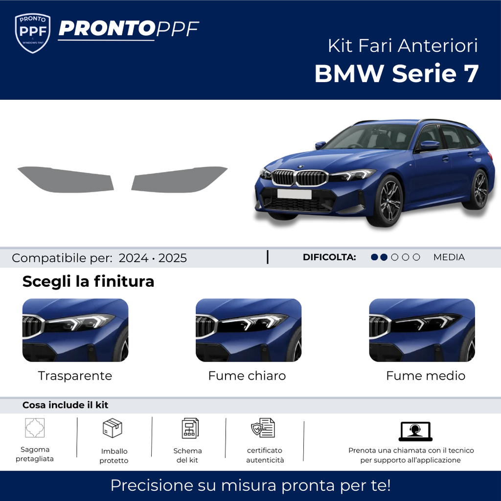 PPF BMW Serie 3 - Fari Anteriori