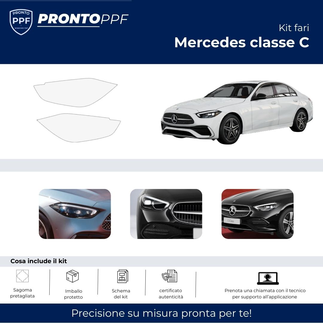 PPF Mercedes classe C - Fari